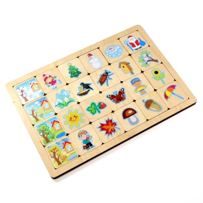 Развивающая деревянная игра Времена года Десятое королевство 00741